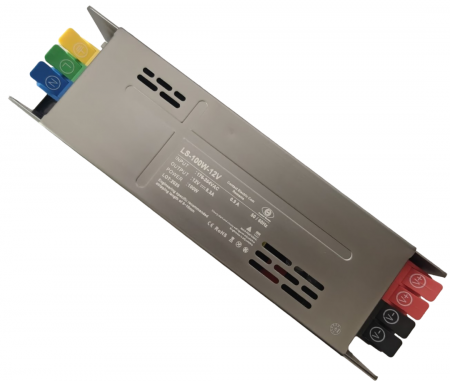Surse alimentare - Sursa de alimentare slim pentru sisteme LED LS-100W12V, 100W, 12V DC, 8.3A, carcasa aluminiu, control inteligent, slow/soft start, IP20