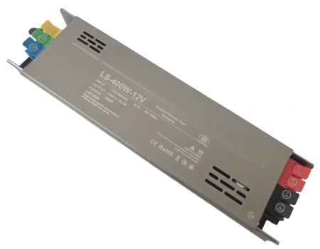 Surse alimentare - Sursa de alimentare slim pentru sisteme LED LS-400W12V, 400W, 12V DC, 33.3A, carcasa aluminiu, control inteligent, slow/soft start, IP20