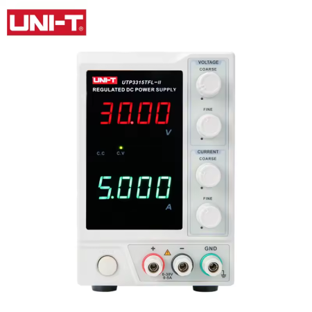 Surse de laborator - Sursa de alimentare liniara DC UNI-T 0-30V 0-5A pentru laborator si service (UTP3315TFL-II)