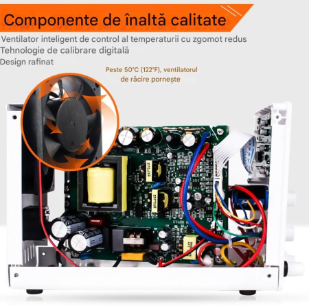 Sursa de laborator BST-3010D, 30V 10A reglabil, afisaj digital, USB 5V/2A, sursa DC stabilizata [9]
