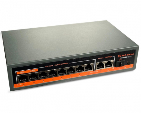 Switch smart PoE 8 porturi 100/1000mbps, 120W, 8GE(PoE)+2GE+1SFP, G0821GB-C [2]