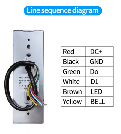 Tastatura control acces biometric TUYA WiFi, RFID, PIN, amprenta, carcasa metalica, IP66, standalone [3]