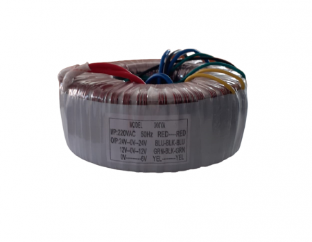 Surse alimentare - Transformator toroidal 2X24V, 2x12V, 6V 300VA