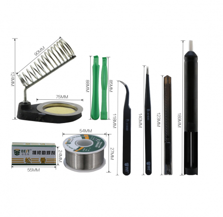 Trusa reparatie telefoane cu multimetru si letcon 16 piese BST-113 [3]