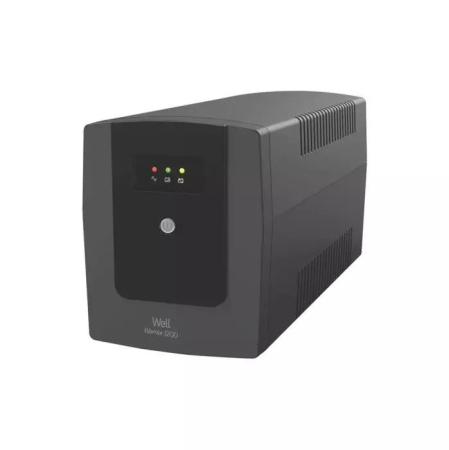 UPS Surse neintreruptibila - UPS Well Warrior 1200VA/720W, line-interactive, AVR, 3 prize Schuko, LED - UPS-LINT-WARRIOR1200-WL