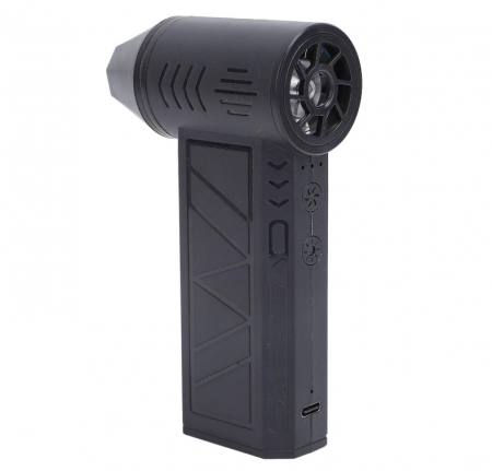 Suflanta aer portabila, Violent, ZY7400, indicator baterie, turbo fan, 130000 RPM, 4 trepte de putere, baterie 5000 mAh, negru [1]