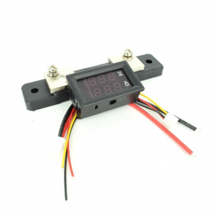 Voltampermetru c.c. cu afisaj LED dual, include sunt 50A, tensiune maxima 100V, curent maxim 50A [1]