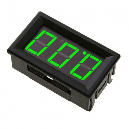 Arduino - Voltmetru de panou afisaj verde, carcasa din plastic, 0-100V cu 3 fire OKY4092-Green