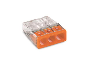 Conectori - WG2273-203 - Conecto rapid 3 pini, 2.5mm, 24A 450V Conector cu fixare prin impingere PUSH