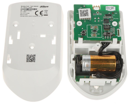 Detector wireless Dahua ARD2231-W2 (868) PIR + microunde, dual-tech, 12 m, imunitate animale 18 kg, AES128 [3]