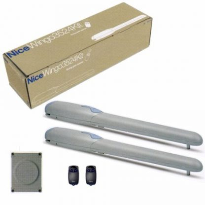 Automatizari porti batante - Kit automatizare NICE WINGO3524KCER pentru porti batante de pana la 3.5m/canat