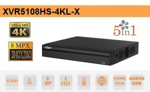 DVR - XVR5108HS-4KL-X Pentabrid 8 canale,4 k, 1 audio