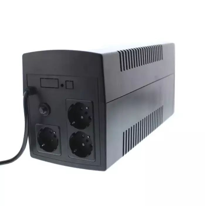 UPS line interactiv cu 3 prize Well Warrior, 1200VA, 720W, afisaj LED