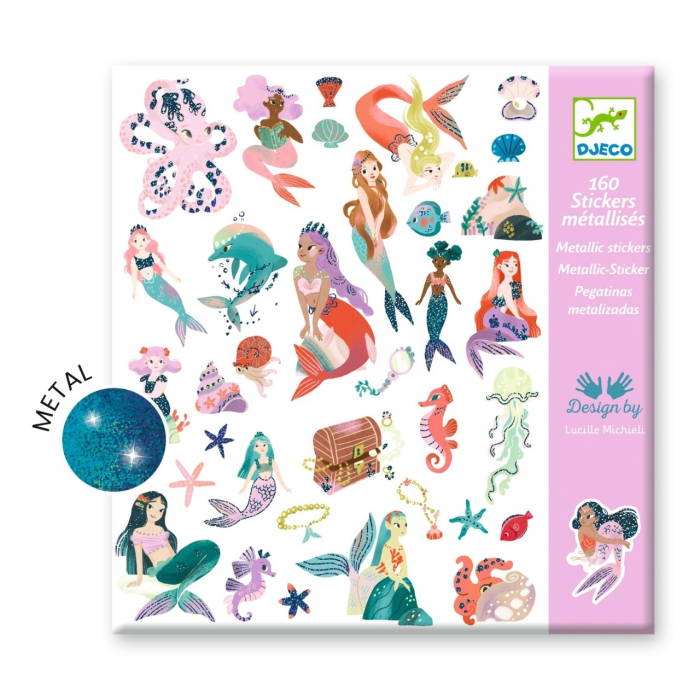 Abtibilduri metalice Sirene, Djeco [3]