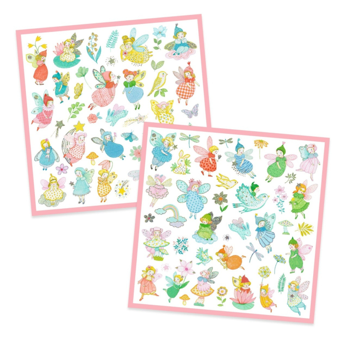 Abtibilduri metalice Zane delicate, Djeco [3]