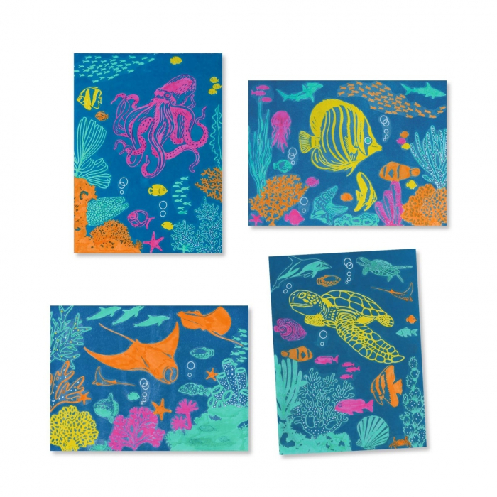 Atelier creativ cianotipie Scene subacvatice, Djeco [5]