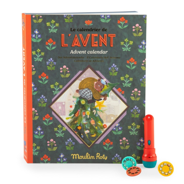 Calendar de Advent Lanterna si 23 de discuri cu povesti Minouchkas Moulin Roty [1]