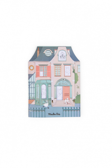 Carte de colorat cu abtibilduri, Mica scoala de dans, Moulin Roty [1]