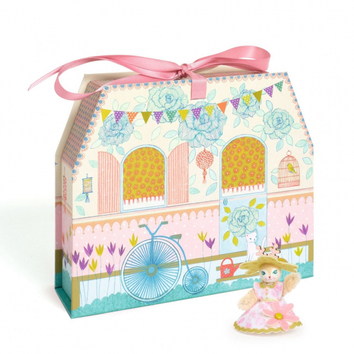 Casuta miniaturala de asamblat si colorat Alba, Djeco [2]