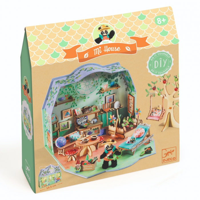 Casuta miniaturala de asamblat si colorat Olive , Djeco [1]
