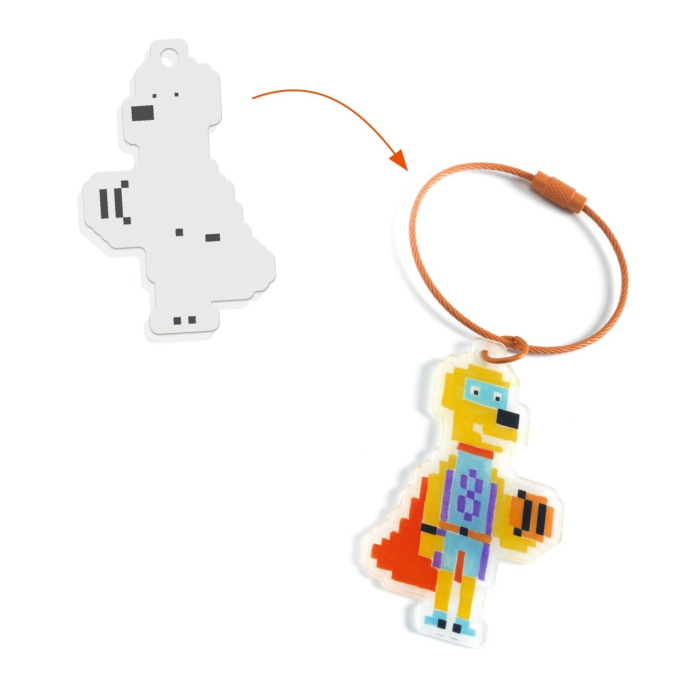 Joc creativ DIY Brelocuri eroi, Djeco [2]