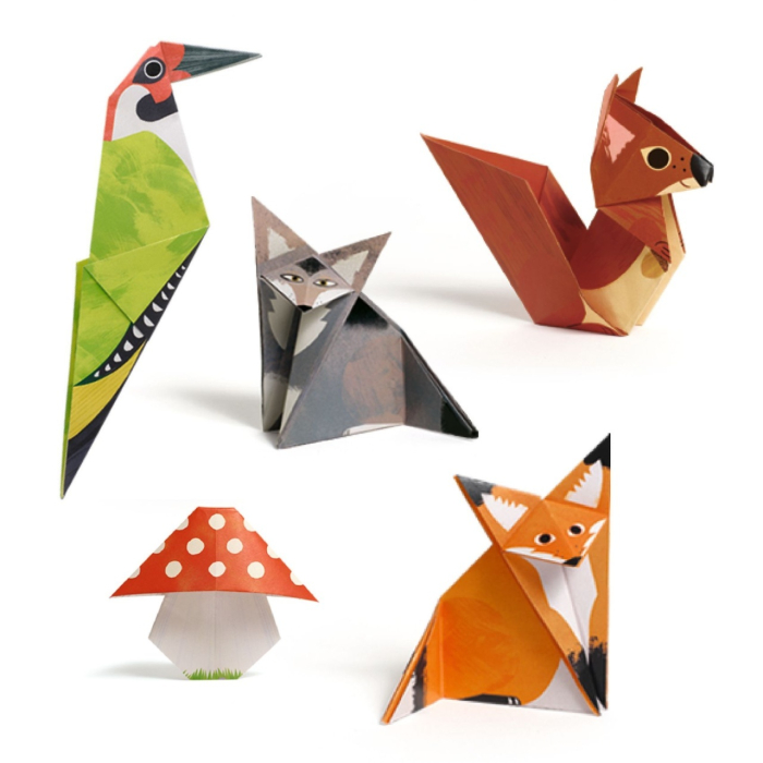 Joc creativ origami Animalele padurii, Djeco [3]