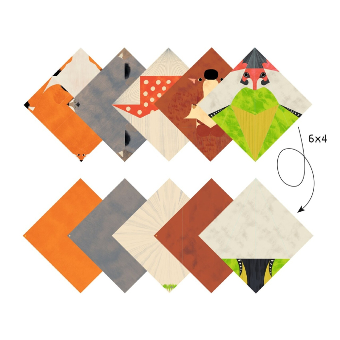 Joc creativ origami Animalele padurii, Djeco [4]