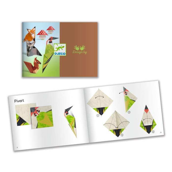 Joc creativ origami Animalele padurii, Djeco [5]