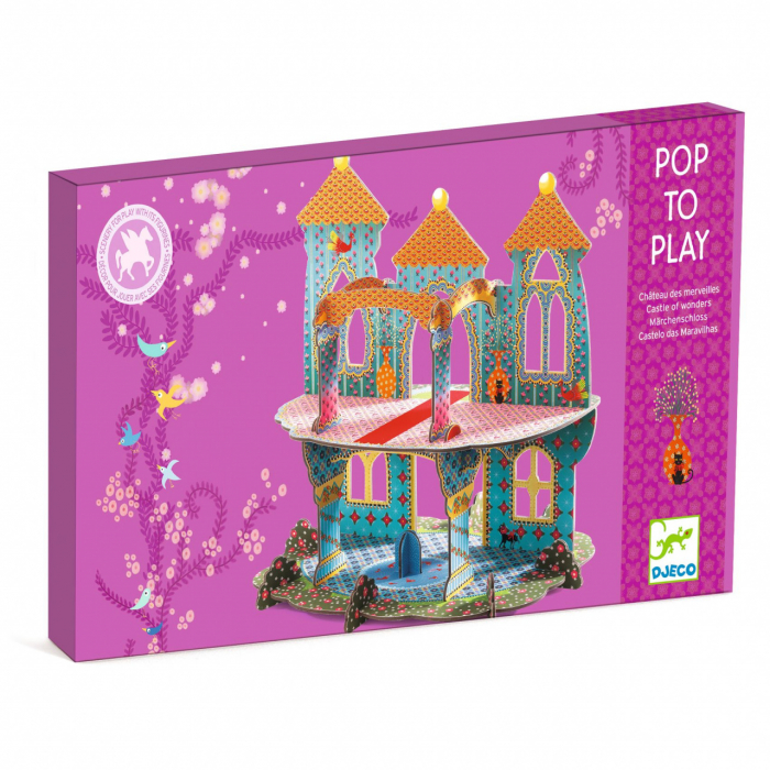 Joc de construit Pop to play Castelul vrajit 3D, Djeco [1]
