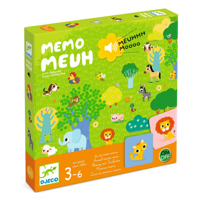 Joc de memorie cu sunete Memo Meuh, Djeco [1]