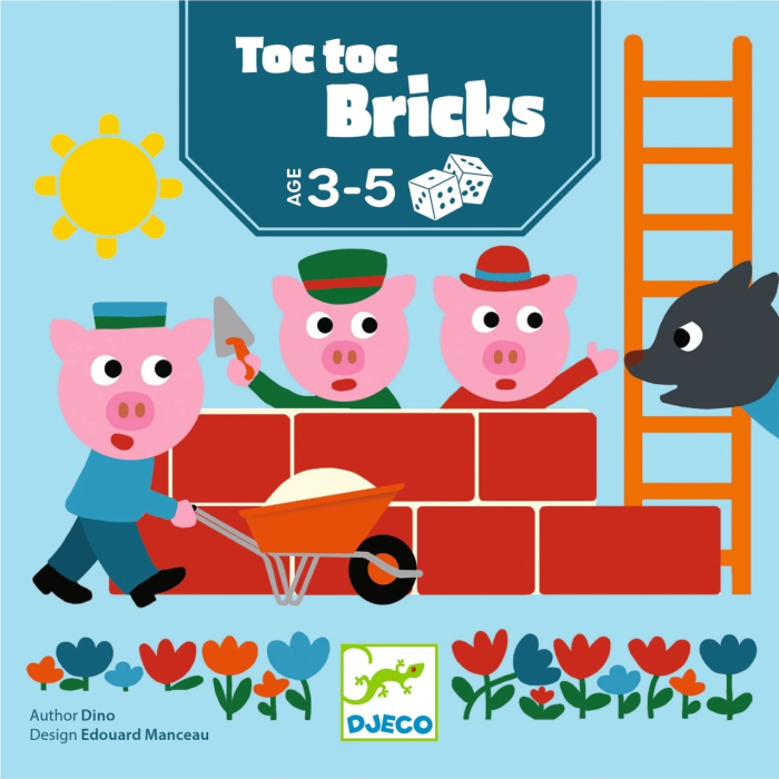 Joc de societate Toc Toc Bricks, Djeco [2]