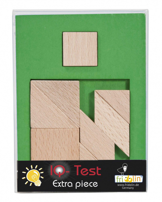 Joc logic IQ puzzle din lemn Extra piesa-3, Fridolin [1]