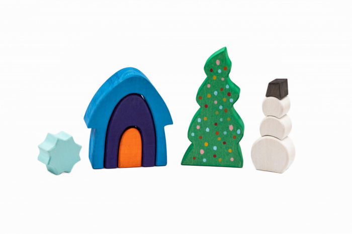 Jucarii Montessori Set handmade Marc toys, Iarna din Poveste [1]