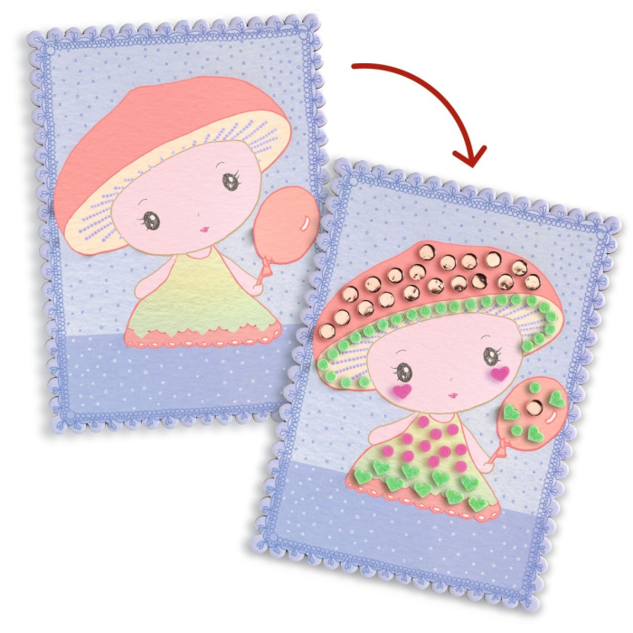 Kit creativ cu mozaic Tinyly Stella, Minico & Mushy, Djeco [4]