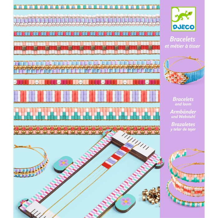 Kit creativ de confectionat bratari din margele, Djeco [5]