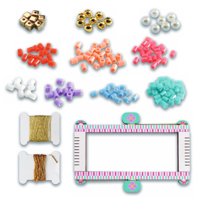 Kit creativ de confectionat bratari din margele, Djeco [2]