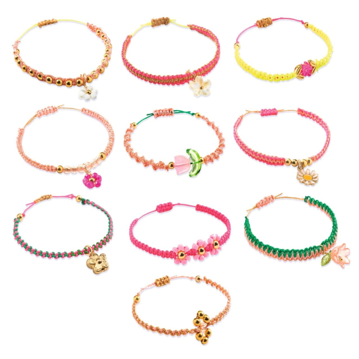 Kit creativ de confectionat bratari macrame, Djeco [3]