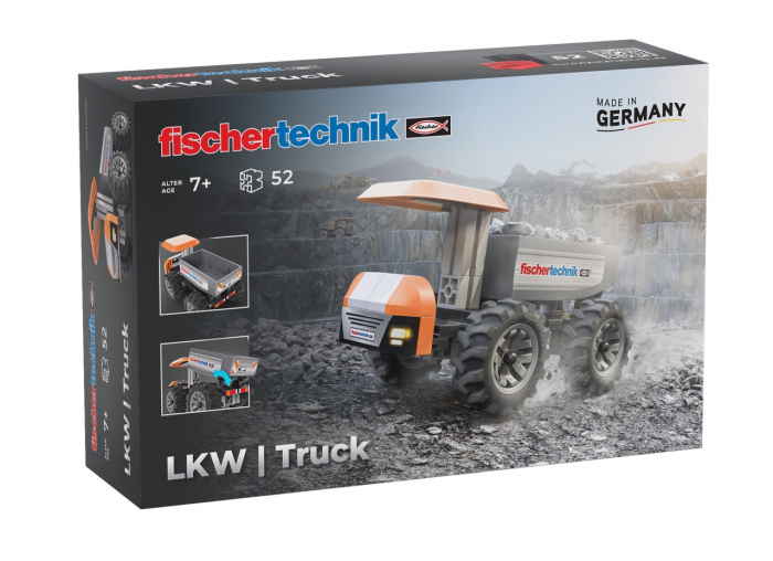 Kit STEM Camion de santier de asamblat si manevrat, Fischertechnik [1]