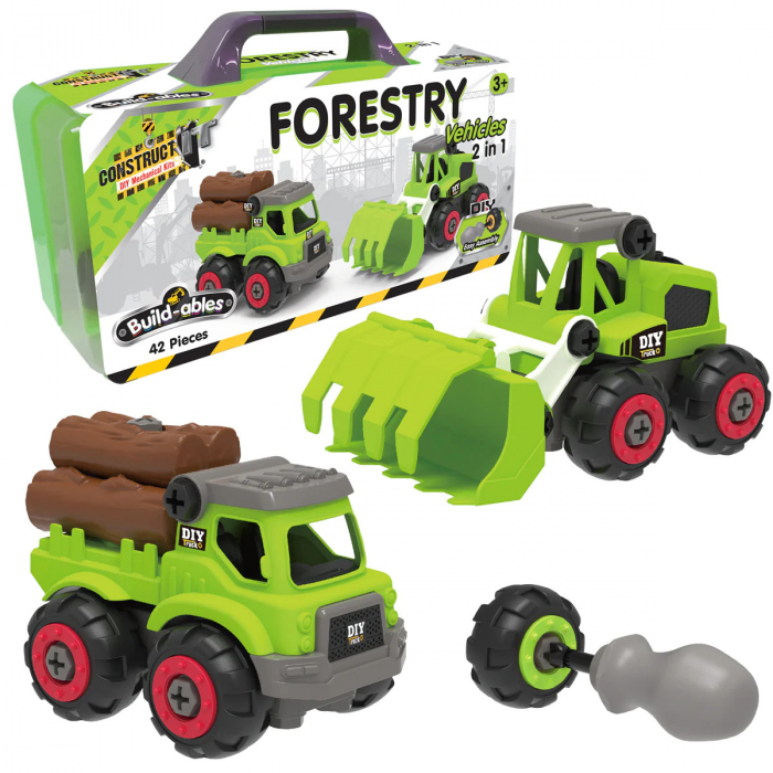Kit STEM de construit Utilaje forestiere 2 in 1 [4]