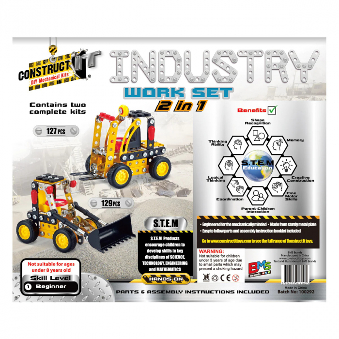 Kit STEM Vehicule de construcție 2 in 1, nivel incepator [2]