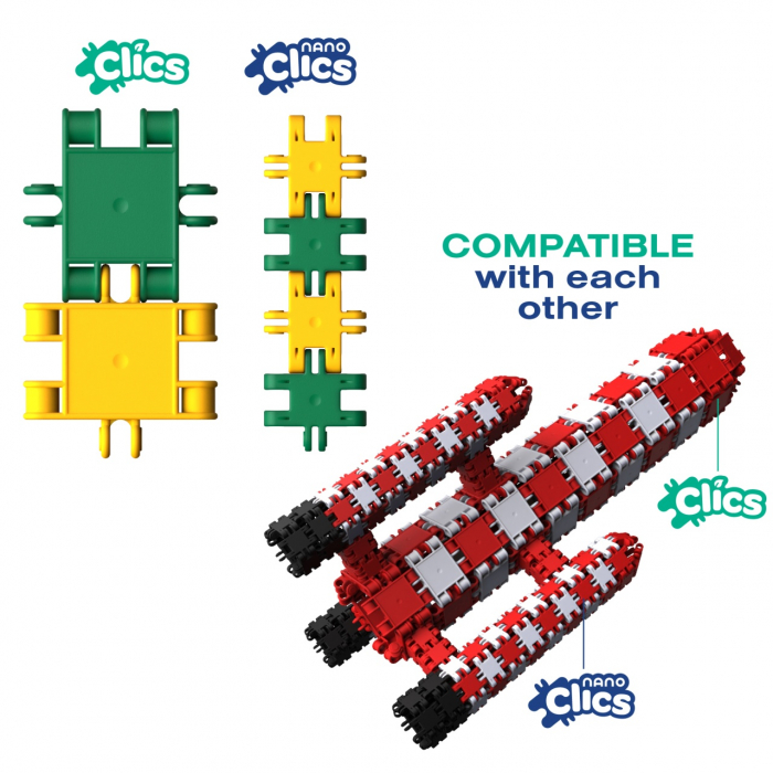 Nano Clics Pentru constructii fantastice 250 piese, Clicformers [4]