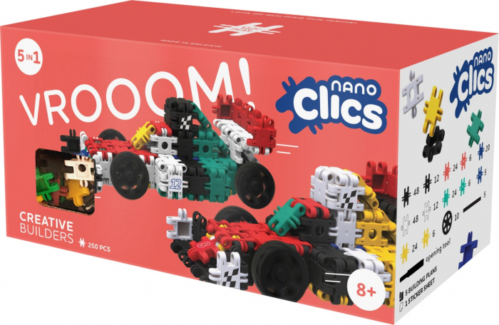Nano Clics Pentru constructori creativi 250 piese, Clicformers [1]