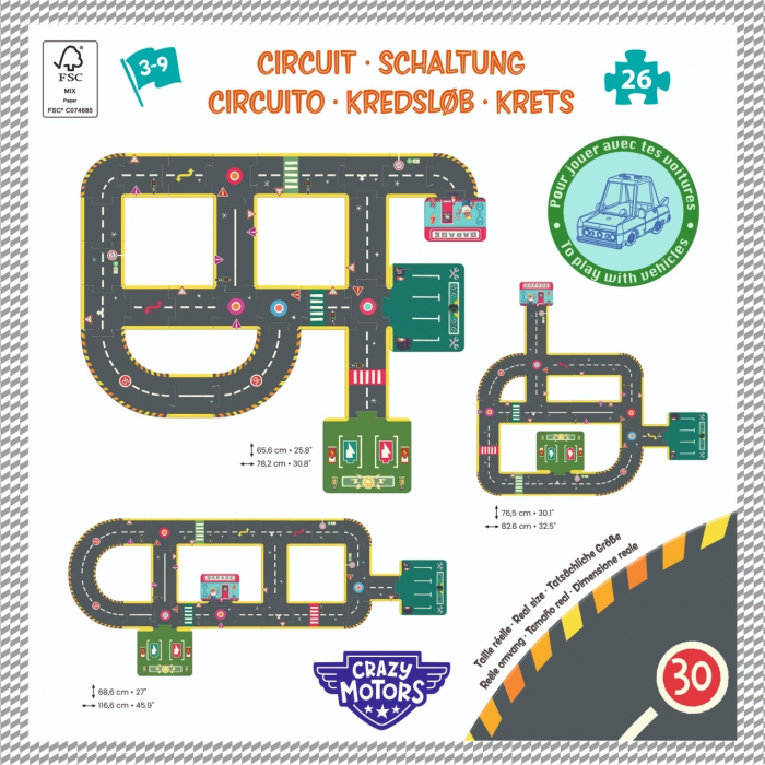 Puzzle Circuit gigant de curse, Djeco [3]