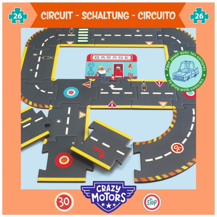 Puzzle Circuit gigant de curse, Djeco [2]