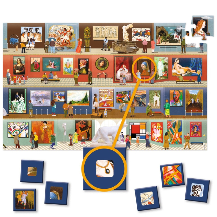 Puzzle Observatie La muzeu, Djeco [3]