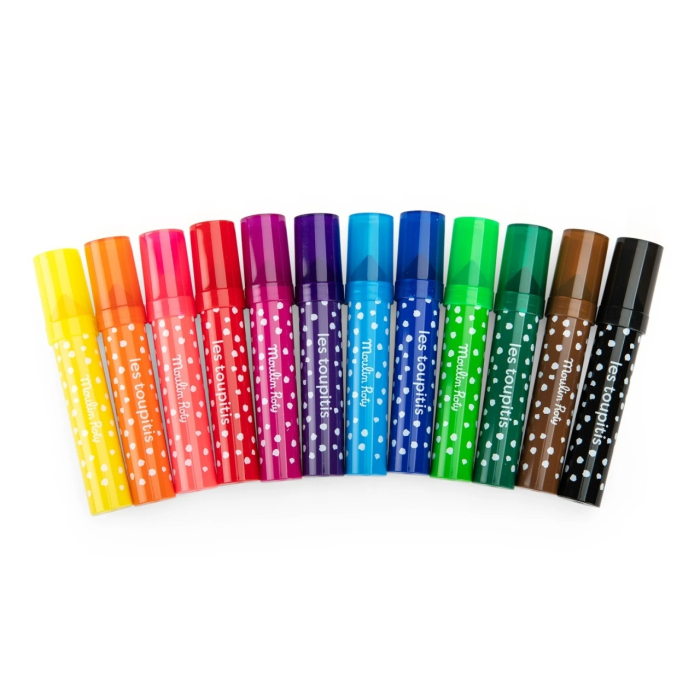 Set 12 carioci groase cu varf conic, Moulin Roty [3]