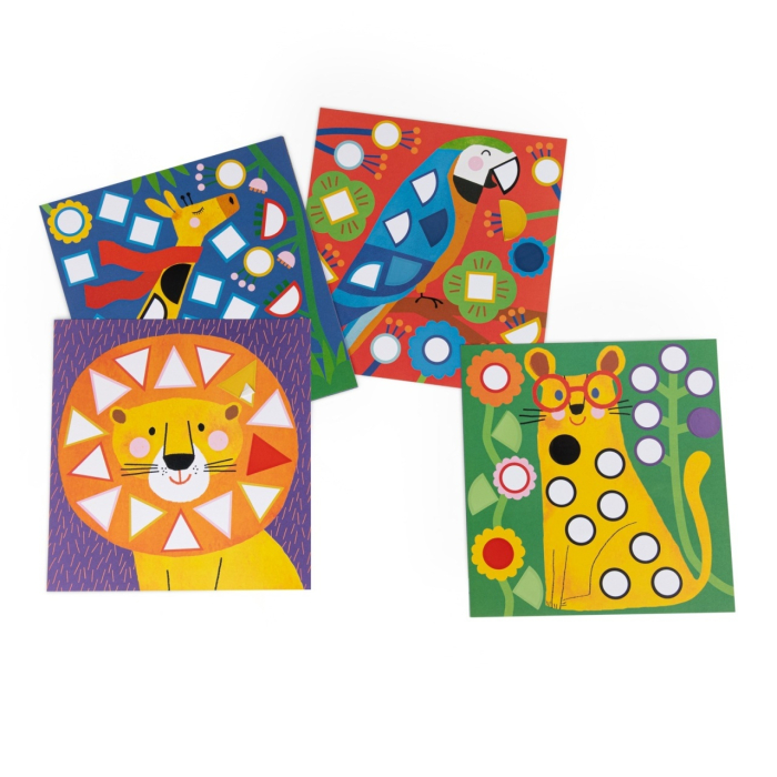 Set creativ cu stickere geometrice Les Toupitis, Moulin Roty [3]