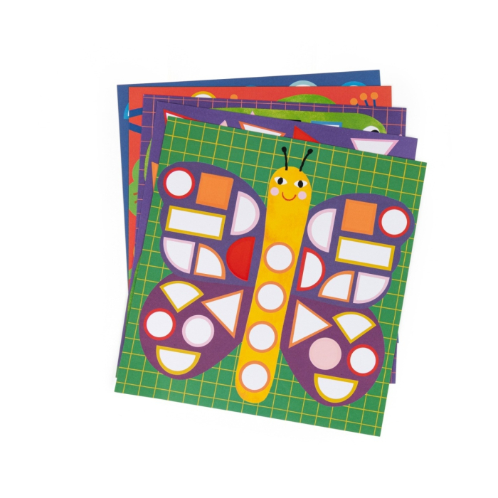 Set creativ cu stickere geometrice Les Toupitis, Moulin Roty [2]
