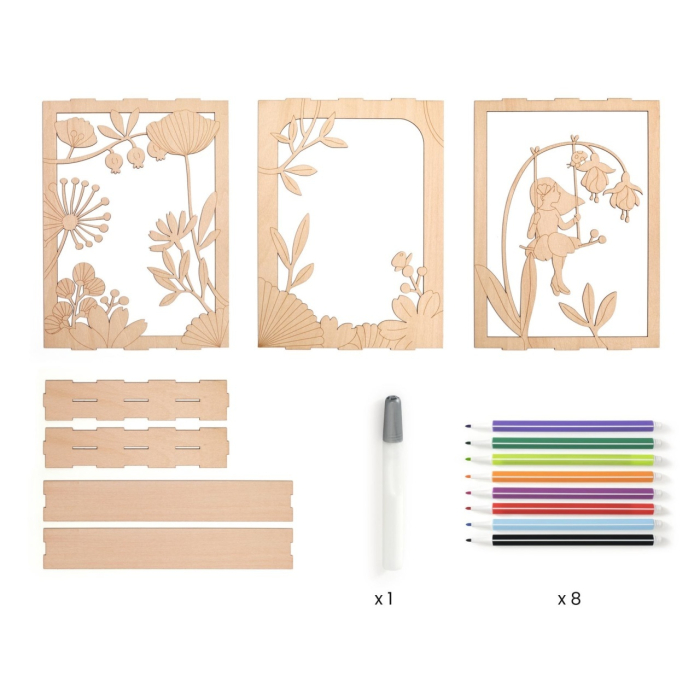 Set creativ diorama 3D din lemn "Alizée", Djeco [3]