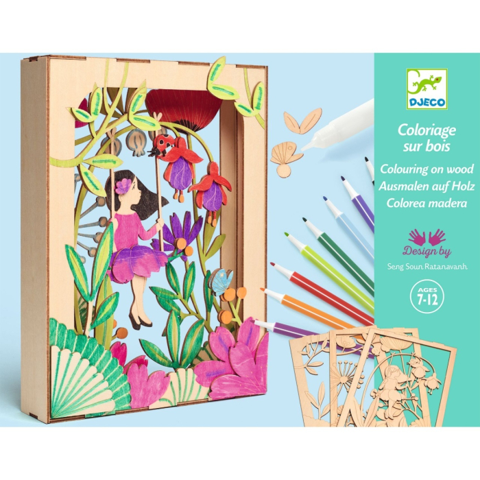 Set creativ diorama 3D din lemn "Alizée", Djeco [2]